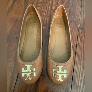 Tory Burch Laura Ballet Flat Royal Tan size 6.5